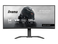 Iiyama : 34IN G-MASTER BLACK HAWK VA PANEL CURVED DESIGN 1500R 3440X1 Iiyama : 34IN G-MASTER BLACK HAWK VA PANEL CURVED DESIGN 1500R 3440X1