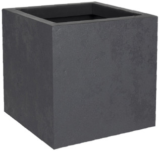 EDA Bac à plantes BASALT UP, cubique, 295 mm, anthracite