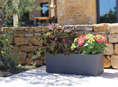 EDA Jardinière BASALT UP, longueur: 795 mm, anthracite