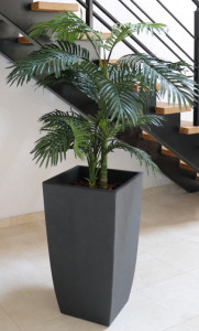 EDA Bac à plantes BASALT Diva, colonne (H)782 mm, anthracite