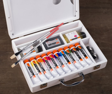 ROYAL TALENS Cobra Study Ölfarben Set Basic, 10 x 40 ml