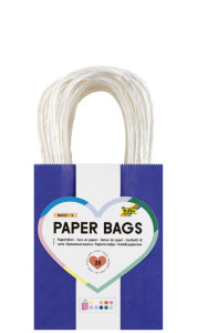folia Papier-Tragetaschen BASIC, Größe: L, farbig sortiert