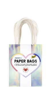 folia Papier-Tragetaschen GOLD GLÄNZEND, Größe: M