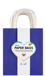 folia Papier-Tragetaschen BASIC, Größe: S, farbig sortiert