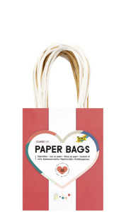 folia Papier-Tragetaschen CLASSIC, Größe: S, farbig sortiert