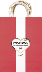 folia Papier-Tragetaschen CLASSIC, Größe: S, farbig sortiert