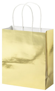 folia Papier-Tragetaschen GOLD GLÄNZEND, Größe: S