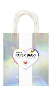 folia Papier-Tragetaschen IRISIEREND GLÄNZEND, Größe: S