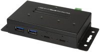Hub industriel combiné LogiLink USB 3.2 (Gen2), 4 ports, noir Hub industriel combiné LogiLink USB 3.2 (Gen2), 4 ports, noir