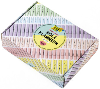 folia Mélange de pinces en bois NATURAL Jumbobox, 500 g