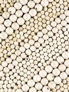 folia Mélange de perles en bois PASTEL Jumbobox, 1 kg