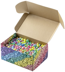 folia Mélange de perles en bois PASTEL Jumbobox, 1 kg