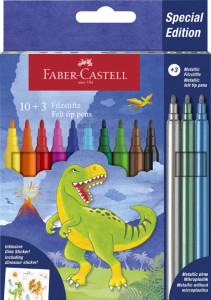 FABER-CASTELL Feutre Dino, étui en carton 18+6