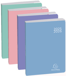 EXACOMPTA Agenda scolaire SOFT HARMONY, 2025/2026, assorti