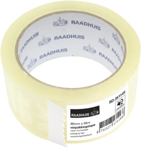 RAADHUIS Ruban adhésif d'emballage, 48 mm x 66 m, marron