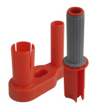 RAADHUIS Dévidoir à main de film étirable, rouge/gris RAADHUIS Dévidoir à main de film étirable, rouge/gris