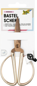 folia Ciseaux, pointus, longueur: env. 145 mm, or rose