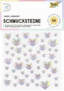folia Pierre décorative HEARTS IRIDESCENT, autocollant