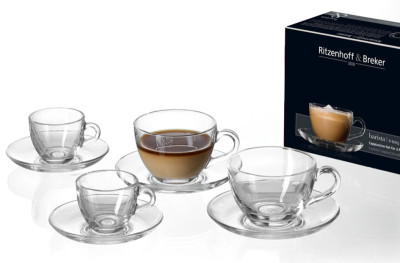 Ritzenhoff & Breker Service à capuccino BARISTA, 4 pièces