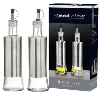 Ritzenhoff & Breker Kit flacons pour huile & vinaigre BASIC