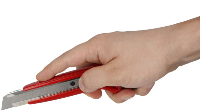 WESTCOTT Cuttter PREMIUM, lame: 9 mm, rouge/noir