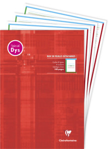 Clairefontaine Bloc de feuilles DYS, A4, 100 pages