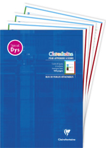Clairefontaine Bloc de feuilles DYS, A4, 100 pages