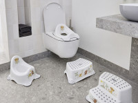 Siège de toilette enfant Keeper Kids « Ewa Roi Lion », blanc