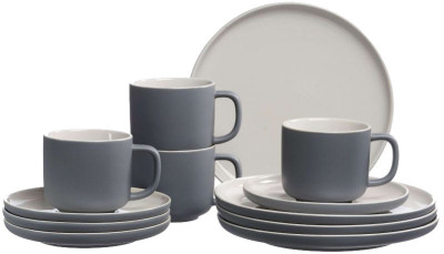 Ritzenhoff & Breker Kaffeeservice JASPER, grau, 12-teilig