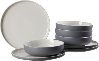 Ritzenhoff & Breker Tafelservice JASPER, grau, 8-teilig