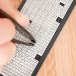 AVERY Kit tampon textile, 3 lignes, blanc