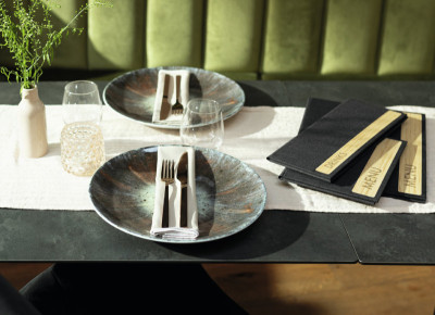 Porte-menus Sigel sérigraphié, A4, gris foncé