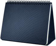 sigel Calendrier de table Conceptum 2026, env. A5, noir sigel Calendrier de table Conceptum 2026, env. A5, noir