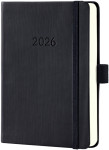 sigel Agenda de poche Conceptum 2026, env. A6, noir