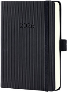 sigel Agenda de poche Conceptum 2026, env. A6, noir