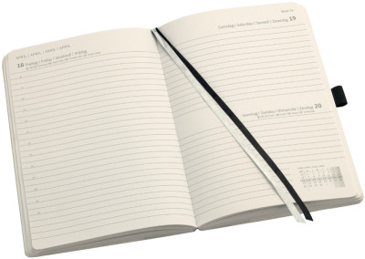 sigel Agenda planning Conceptum 2026, env. A5, noir