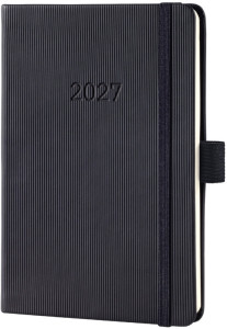 sigel Agenda de poche Conceptum 2026, env. A6, noir
