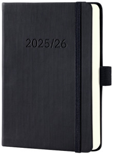sigel Agenda planning Conceptum 2025/2026, env. A6, noir