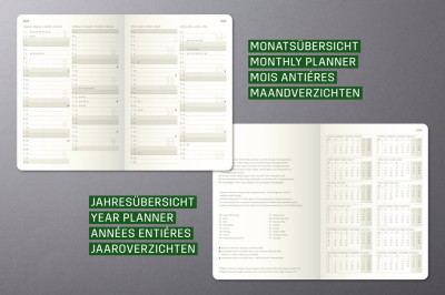 sigel Agenda de poche Conceptum 2025/2026, env. A6, noir