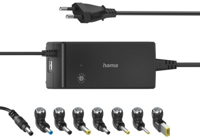 hama Universal Netzteil für Notebooks, 90 Watt, schwarz