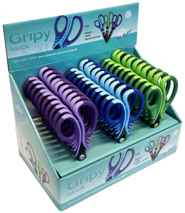 WEDO Ciseaux Gripy, ronds, longueur 175 mm, présentoir de 30