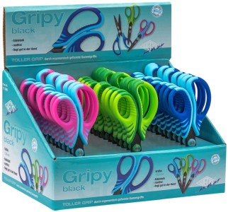 WEDO Ciseaux Gripy, pointus, (L)130 mm, présentoir de 30