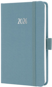 sigel Agenda de poche Jolie Feel 2026, textile, A6, bleu
