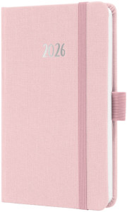 sigel Agenda de poche Jolie Feel 2026, textile, A6, lilas