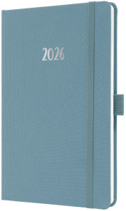 sigel Agenda de poche Jolie Feel 2026, textile, A5, gris