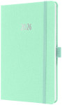 sigel Agenda de poche Jolie Feel 2026, textile, A5, lilas
