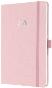 sigel Agenda de poche Jolie Feel 2026, textile, A5, lilas