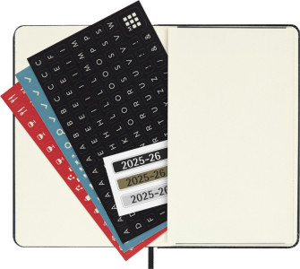 MOLESKINE Agenda de poche 2025/2026, 18 mois, P/A6, noir