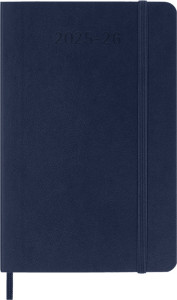 MOLESKINE Agenda de poche 2025/2026, 18 mois, P/A6, bleu