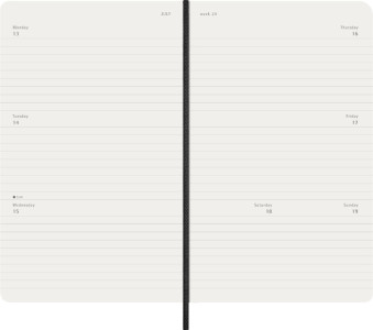 MOLESKINE Agenda de poche 2026, semainier, P/A6, noir